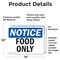 Signmission Food Only, 14 in W x Rectangle, Vinyl Decal OS-2PACK-NS-D-1014-L-12826 - alternate 5